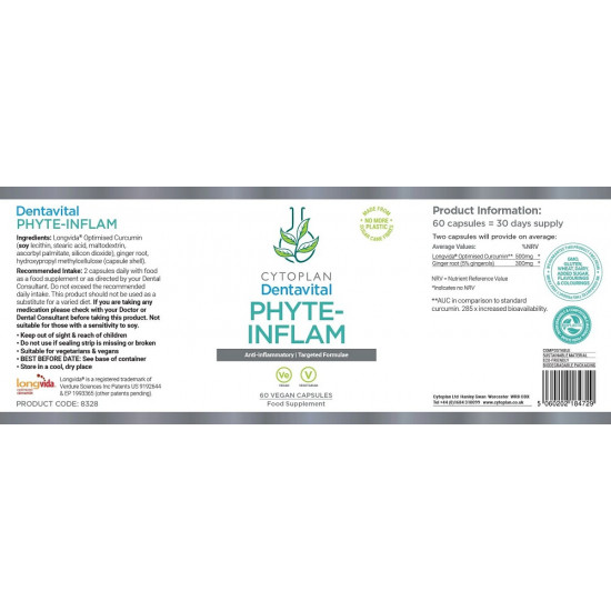 CYTOPLAN DENTAVITAL PHYTE-INFLAM с куркумином ПРОДУКТЫ ЗДОРОВЬЯ